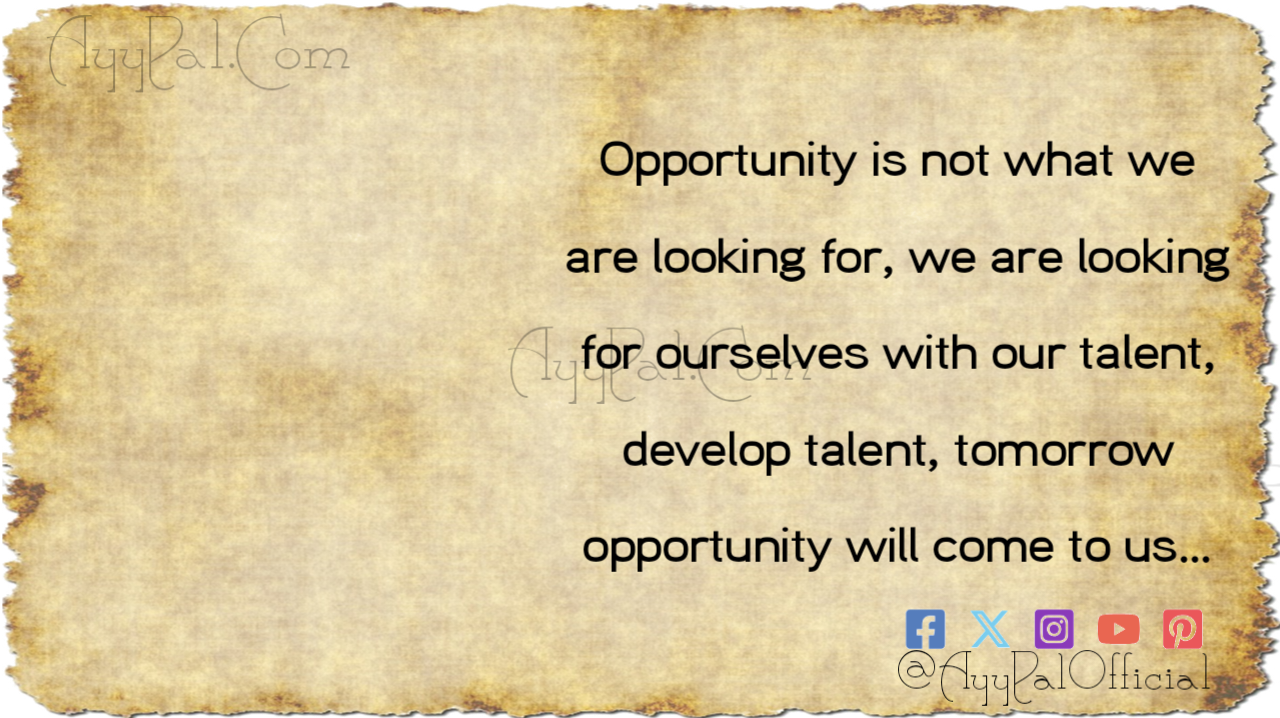 Opportunity Motivational Quotes